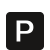Icon: Parkhaus/Parkplatz – P-Symbol